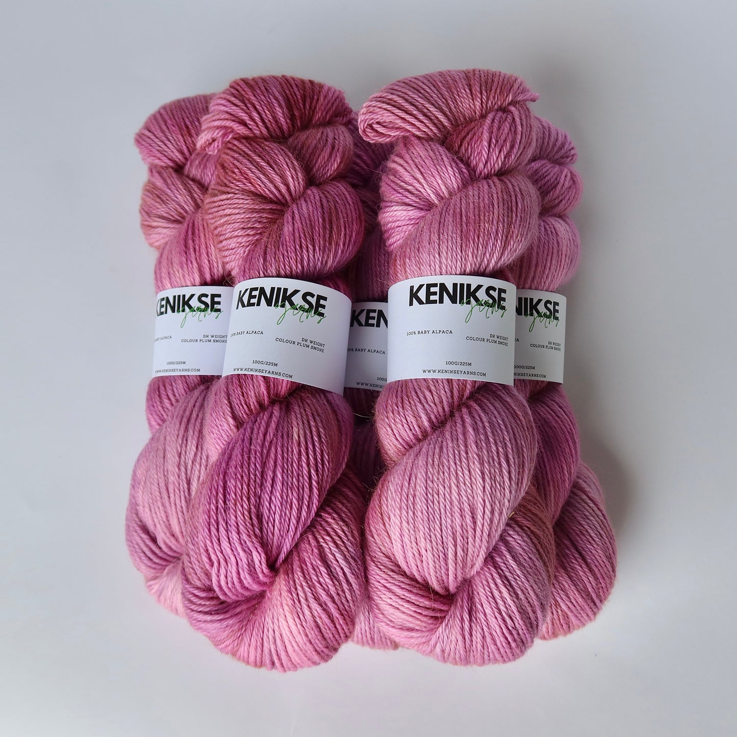 DK Baby Alpaca Yarn 100g in colour Plum Smoke