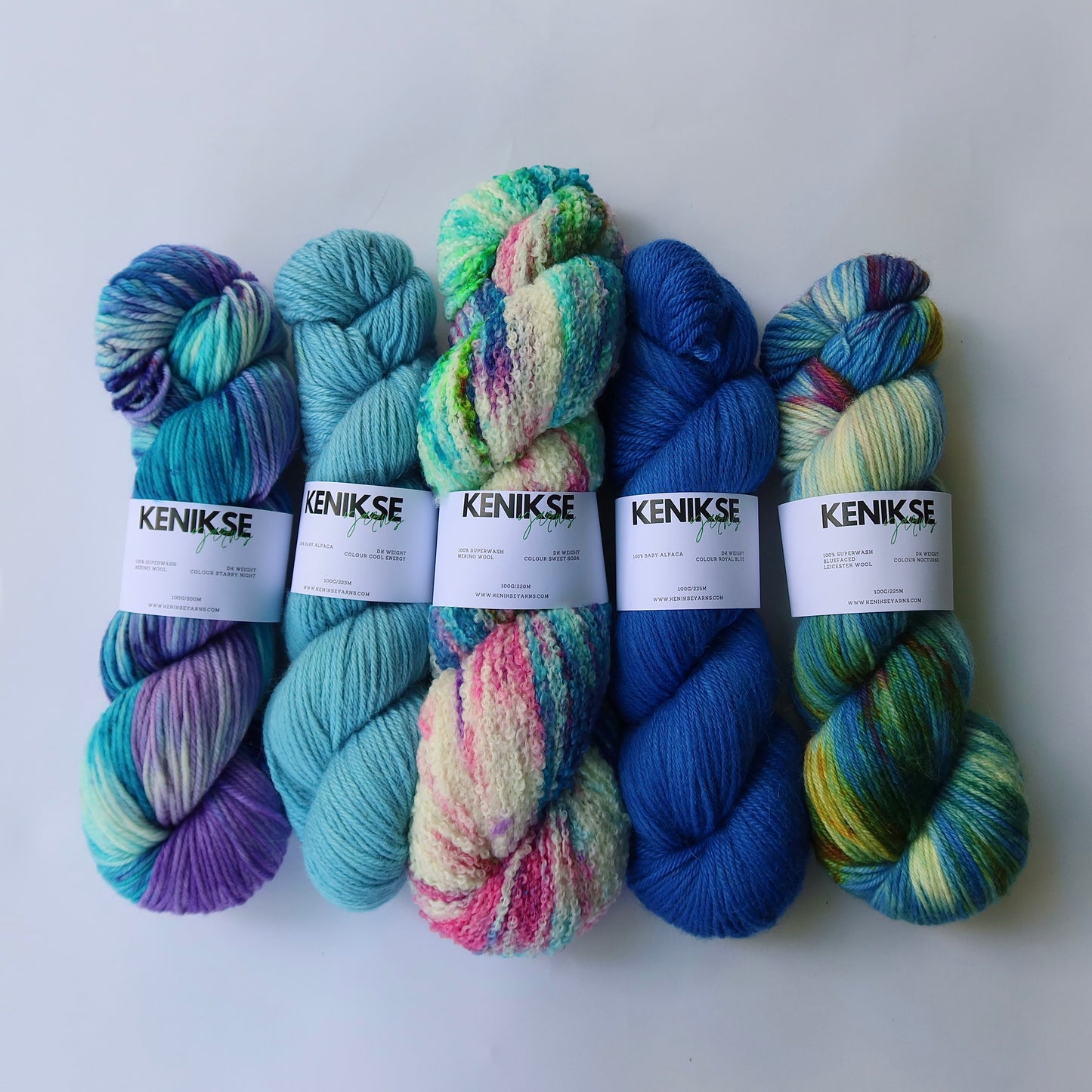 Indigo Yarn Bundle 5 x 100g skeins