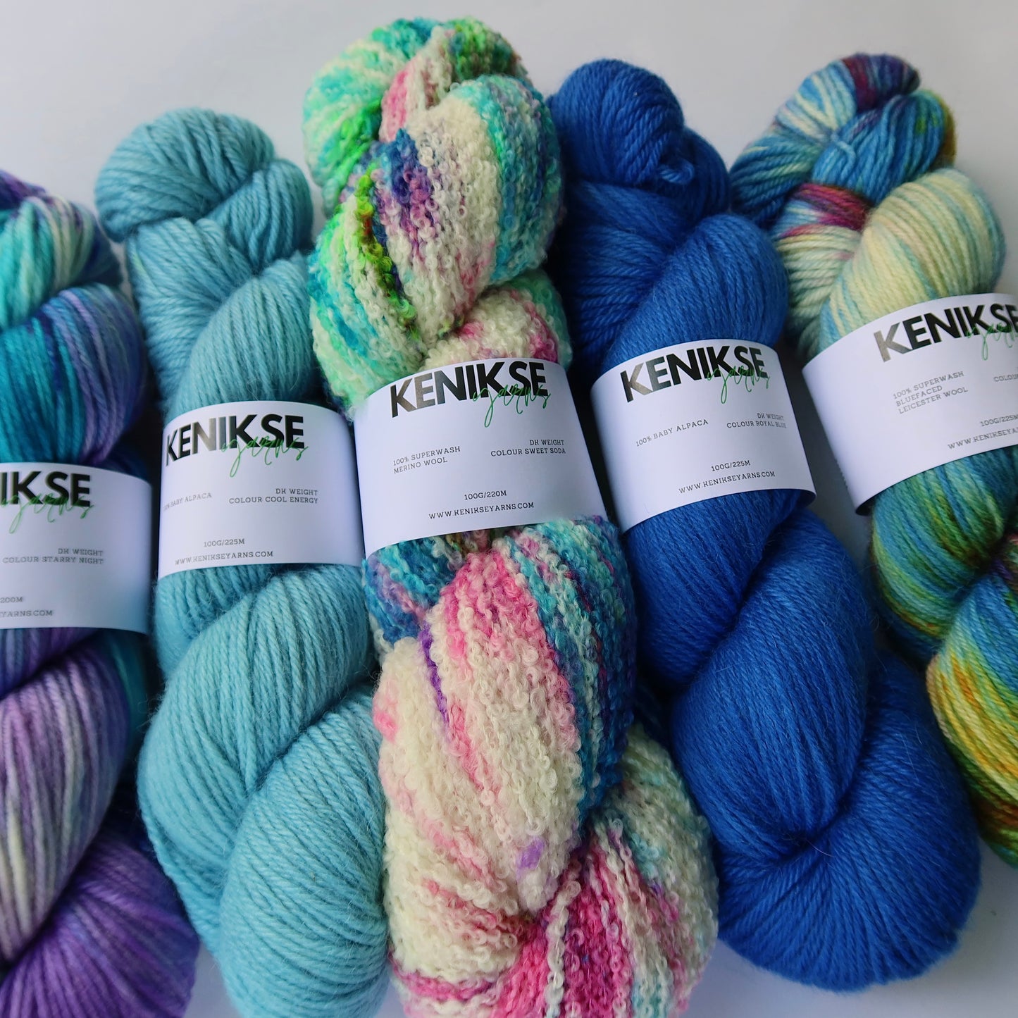 Indigo Yarn Bundle 5 x 100g skeins