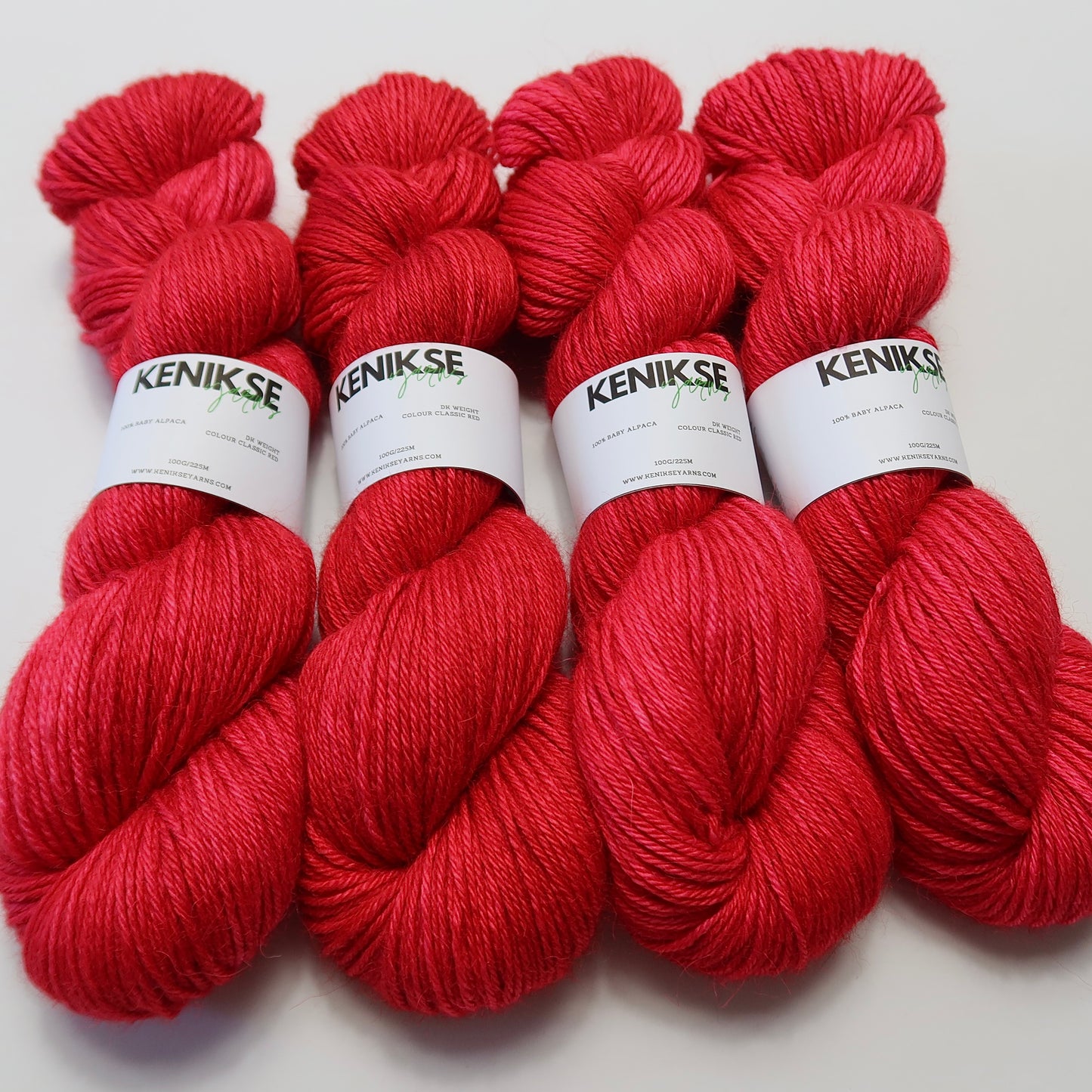 DK Baby Alpaca Yarn 100g in colour Classic Red