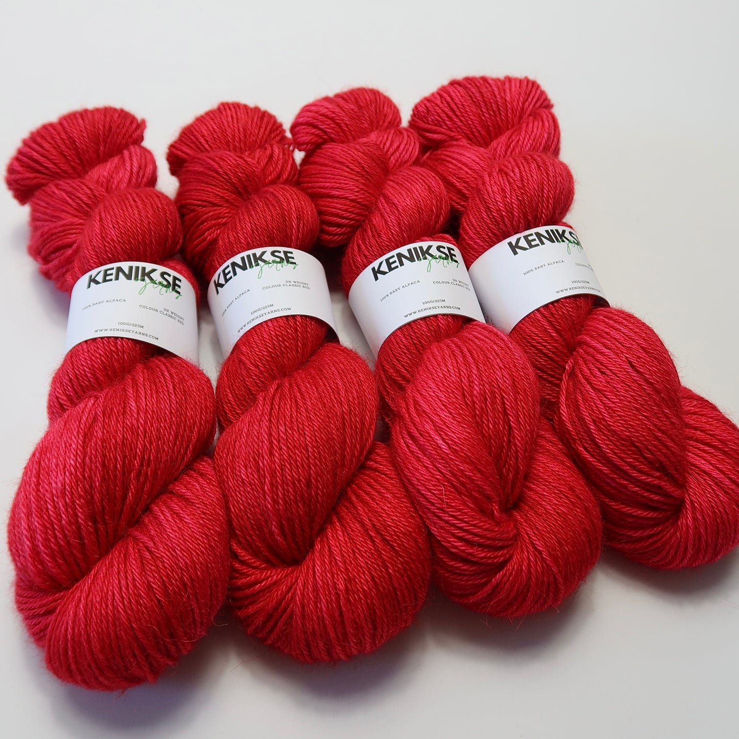 DK Baby Alpaca Yarn 100g in colour Classic Red