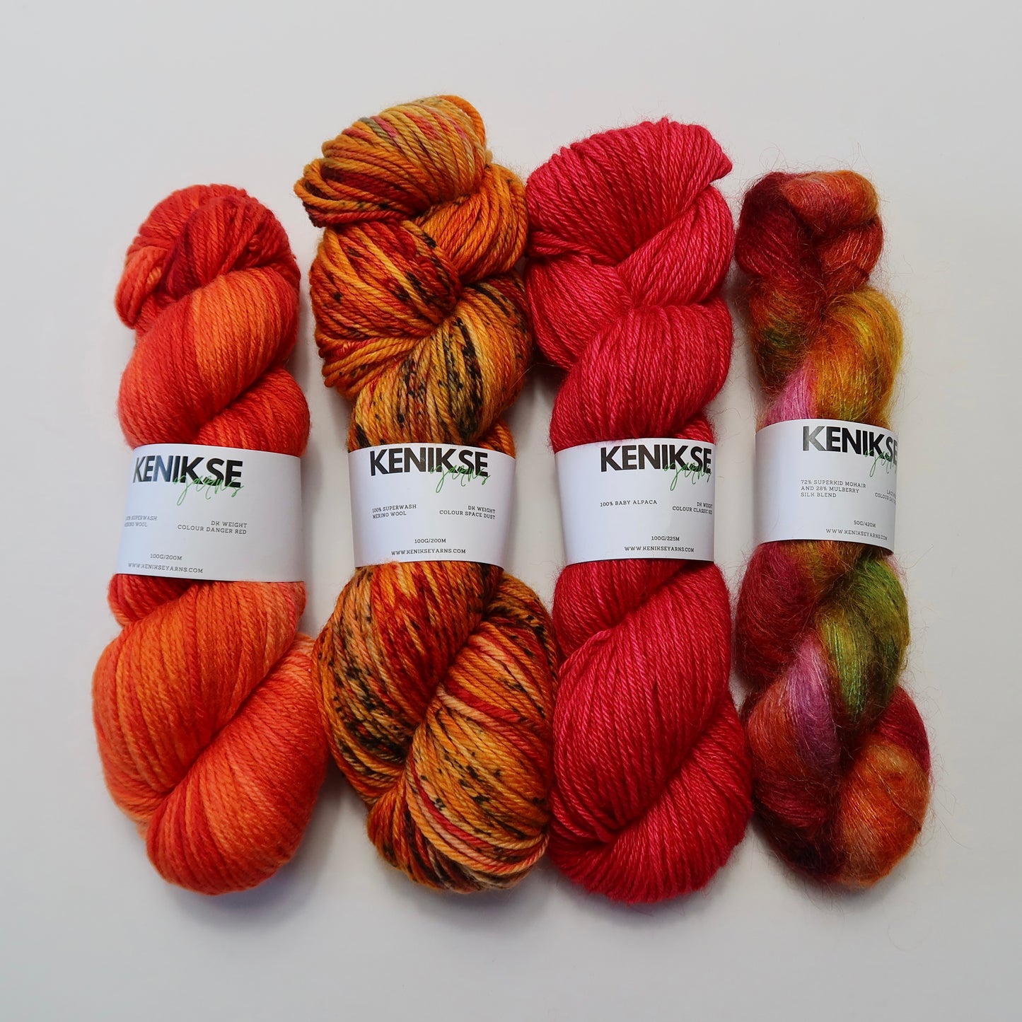 Auburn Yarn Bundle 3 x 100g and 1 x 50g skeins