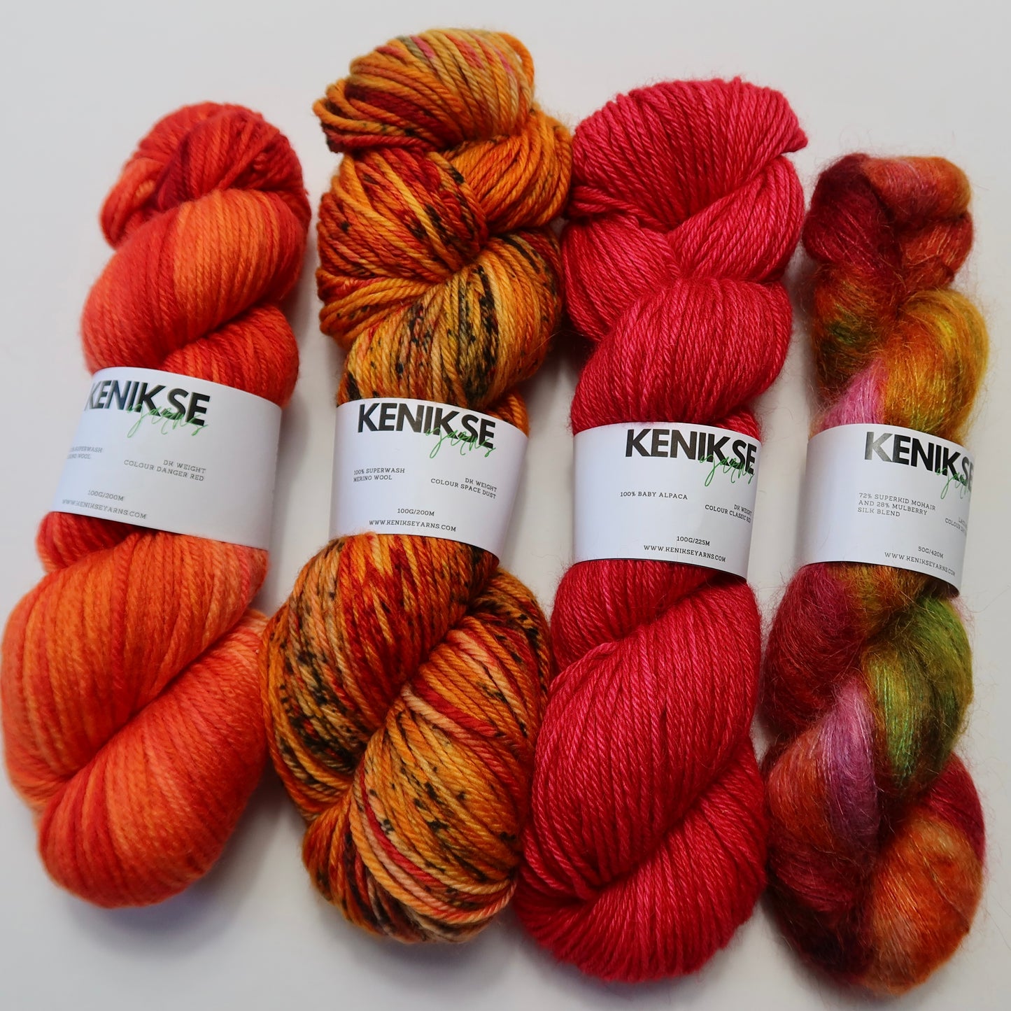 Auburn Yarn Bundle 3 x 100g and 1 x 50g skeins