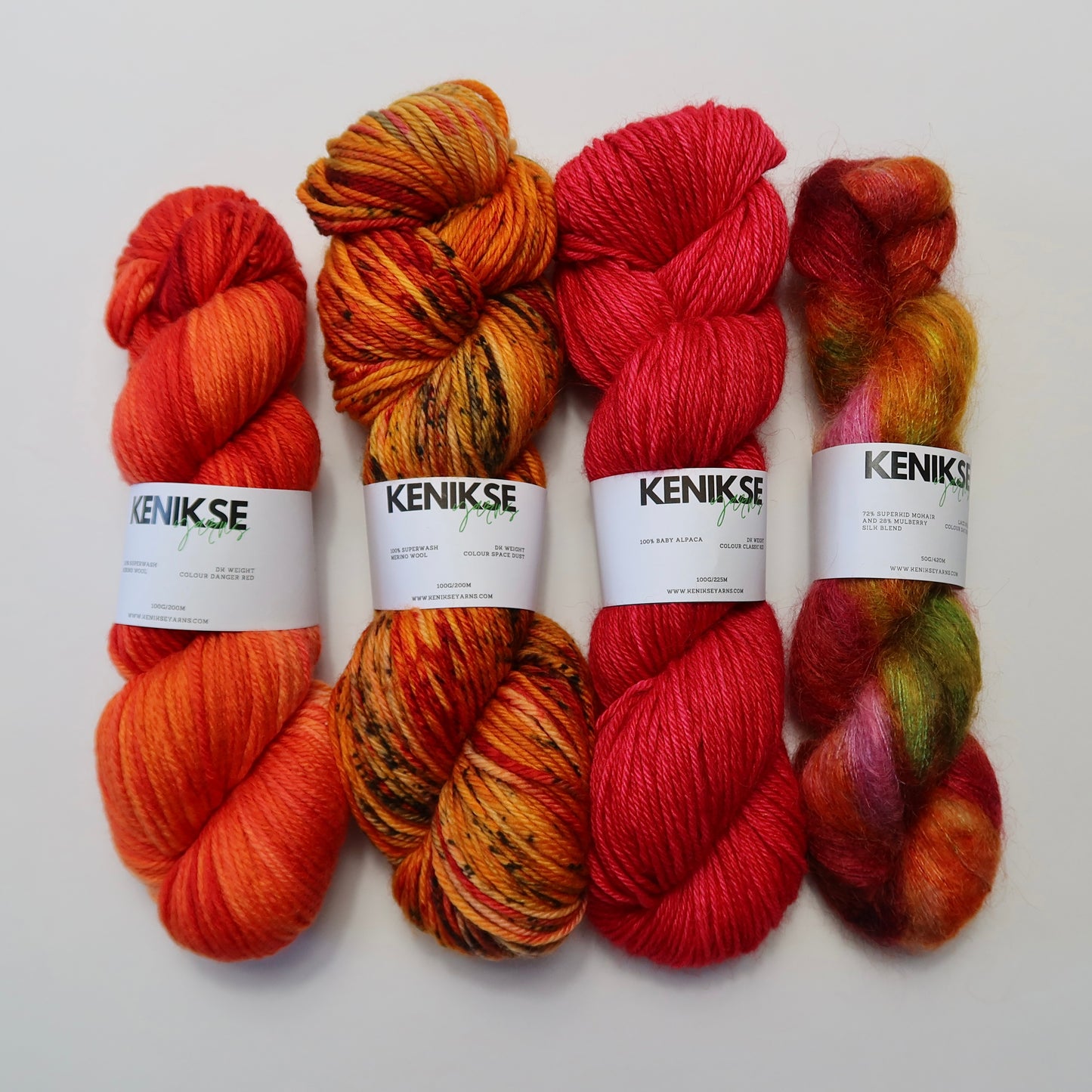 Auburn Yarn Bundle 3 x 100g and 1 x 50g skeins