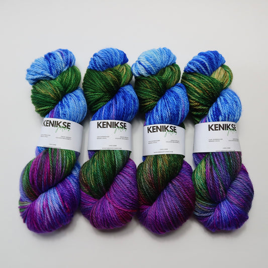 Aran Superwash Merino Wool Yarn 100g in colour Dragonfly