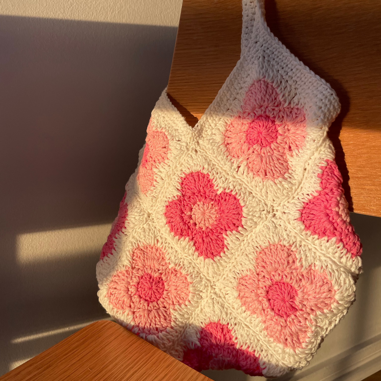 Crochet Cherry Blossom Bag Pattern