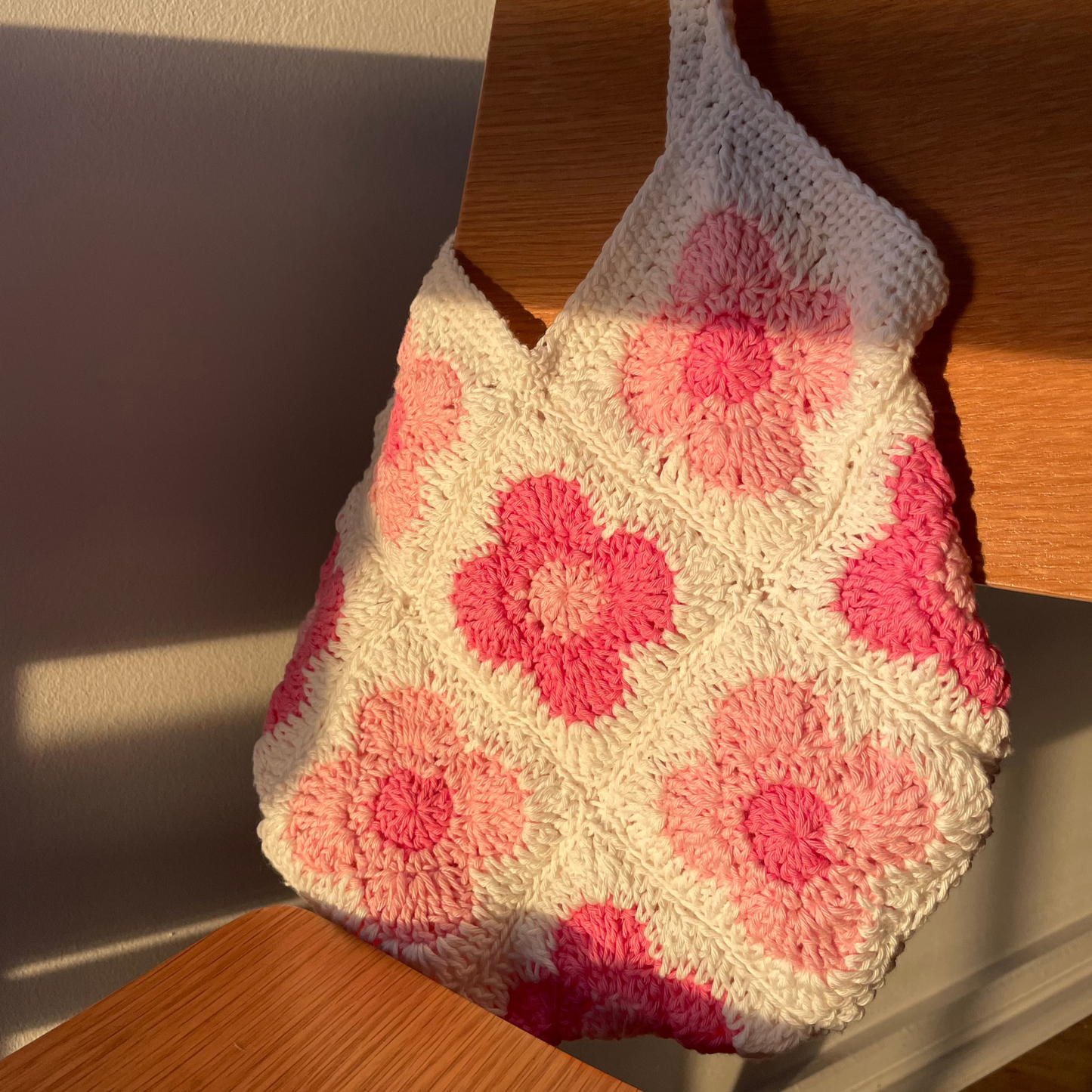 Crochet Cherry Blossom Bag Pattern