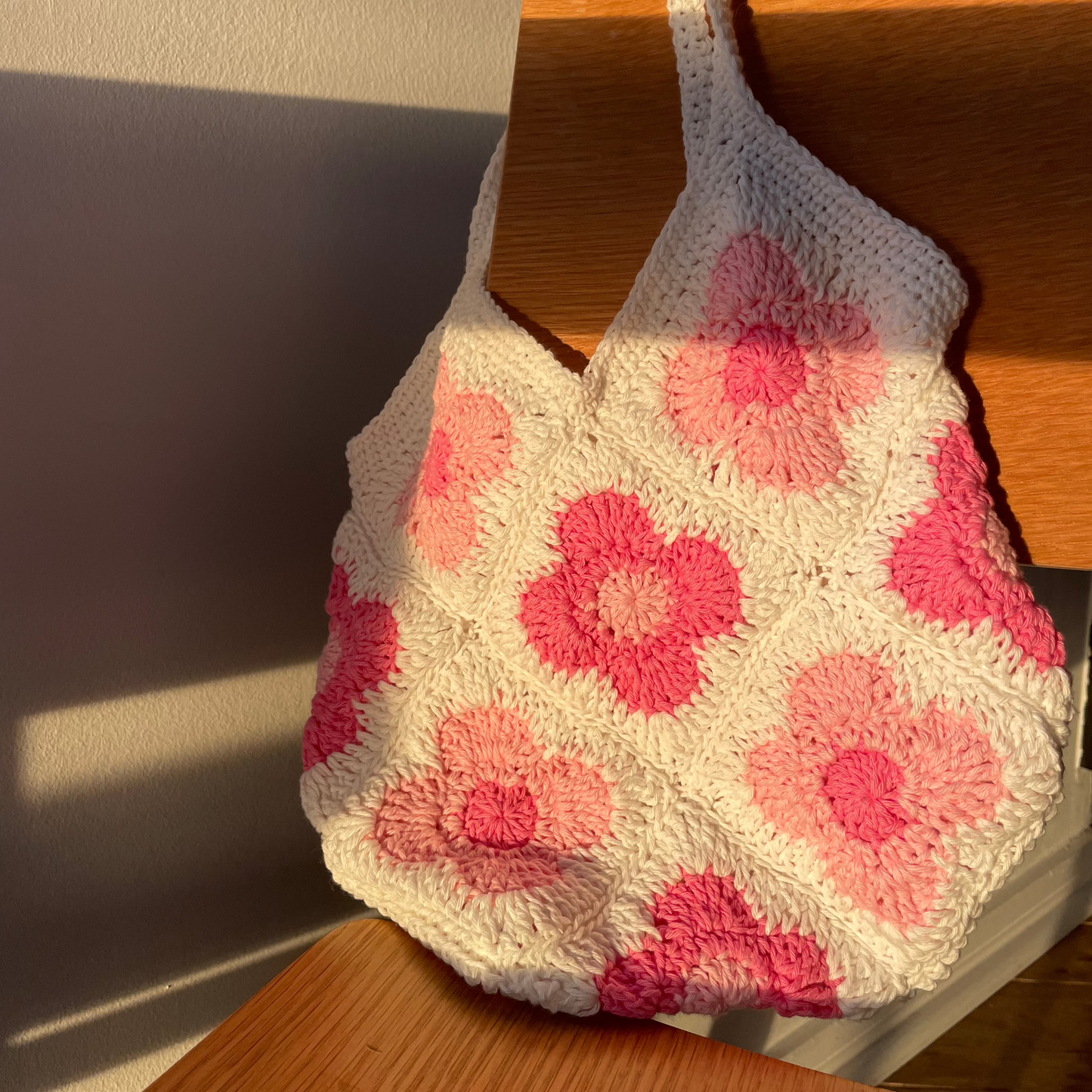 Crochet Cherry Blossom Bag Pattern