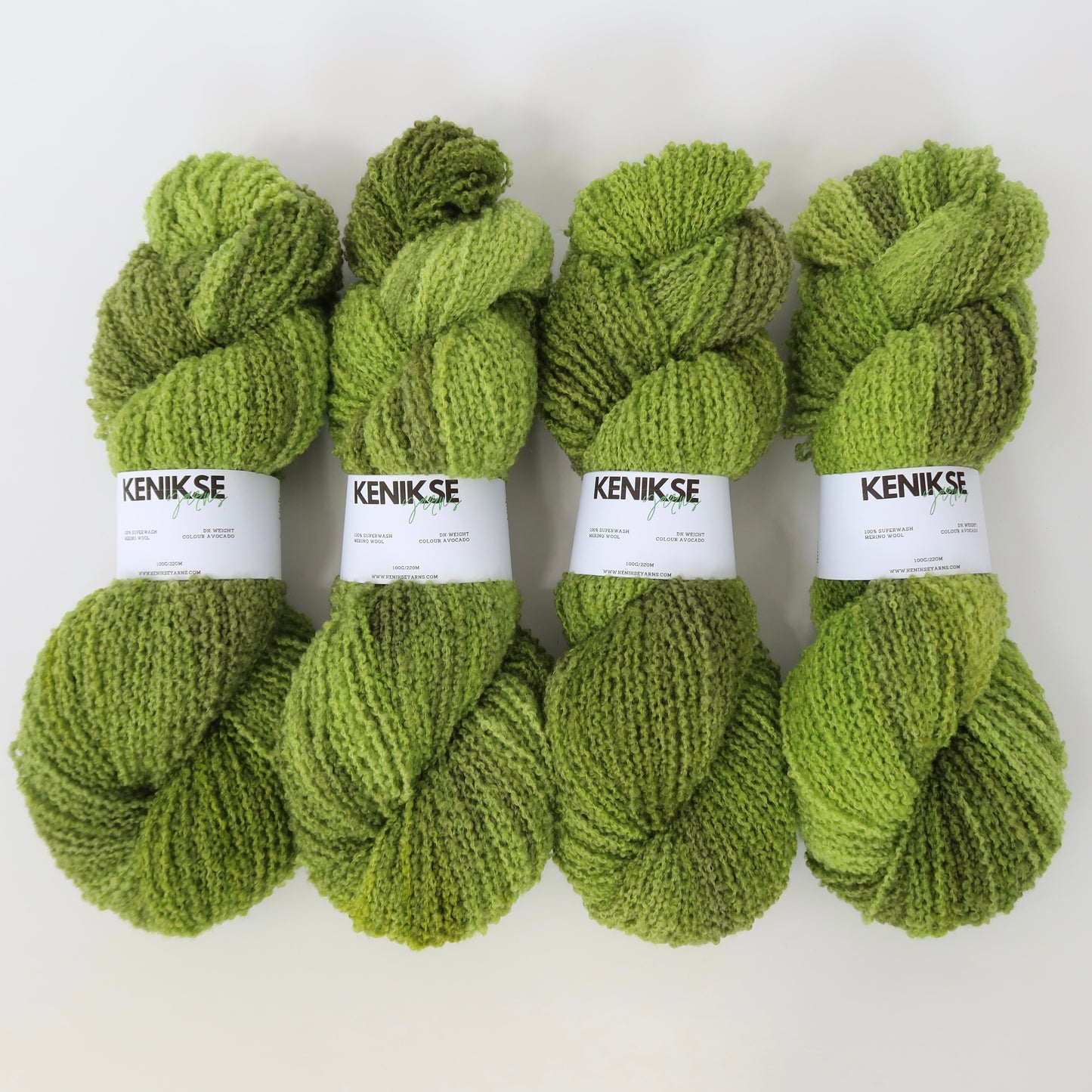 DK Superwash Merino Boucle Wool 100g in colour Avocado