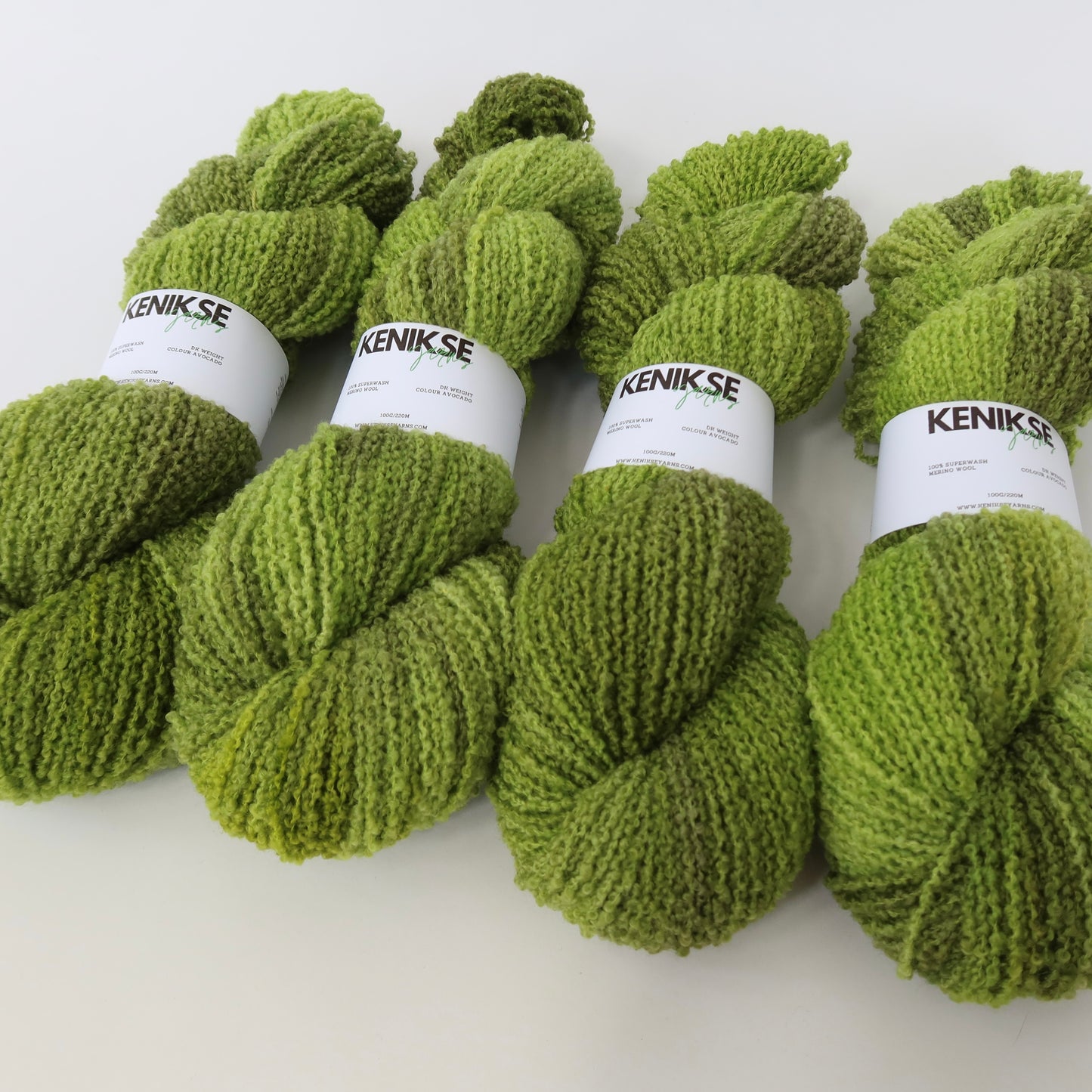 DK Superwash Merino Boucle Wool 100g in colour Avocado