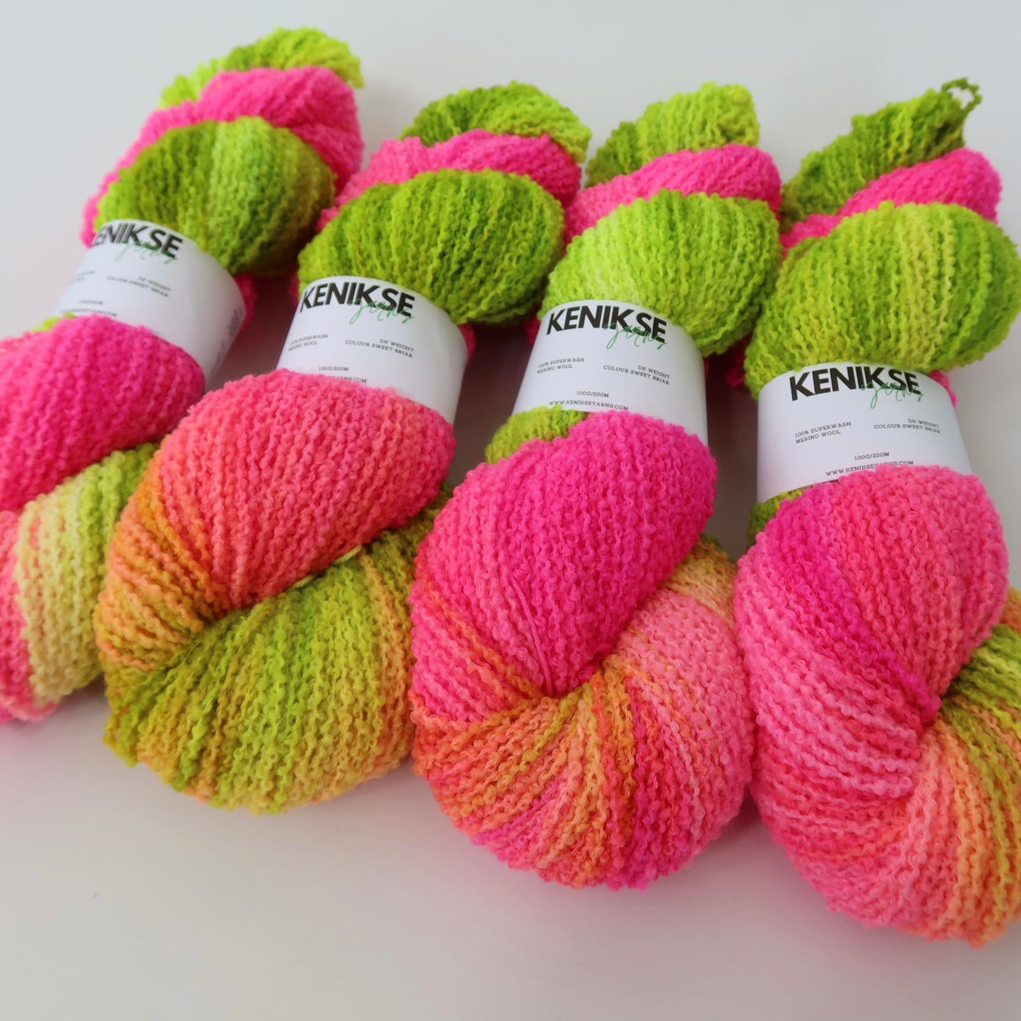 DK Superwash Merino Boucle Wool 100g in colour Sweet Briar