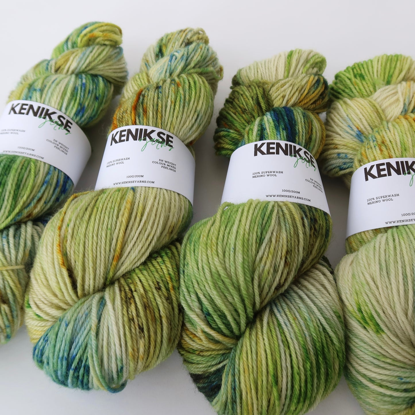 DK Superwash Bluefaced Leicester Wool and Nylon Yarn 100g in colour Mixed Feelings