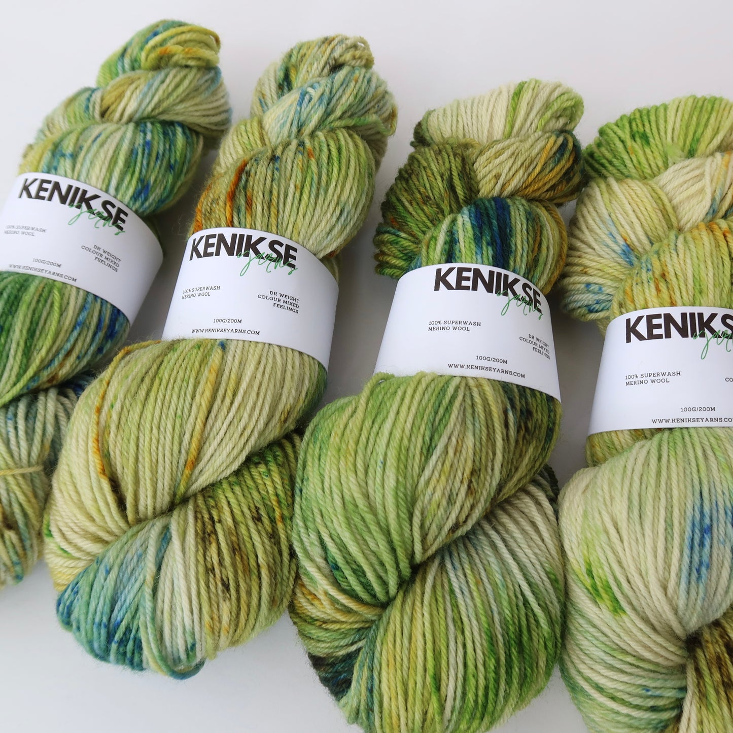 DK Superwash Bluefaced Leicester Wool and Nylon Yarn 100g in colour Mixed Feelings