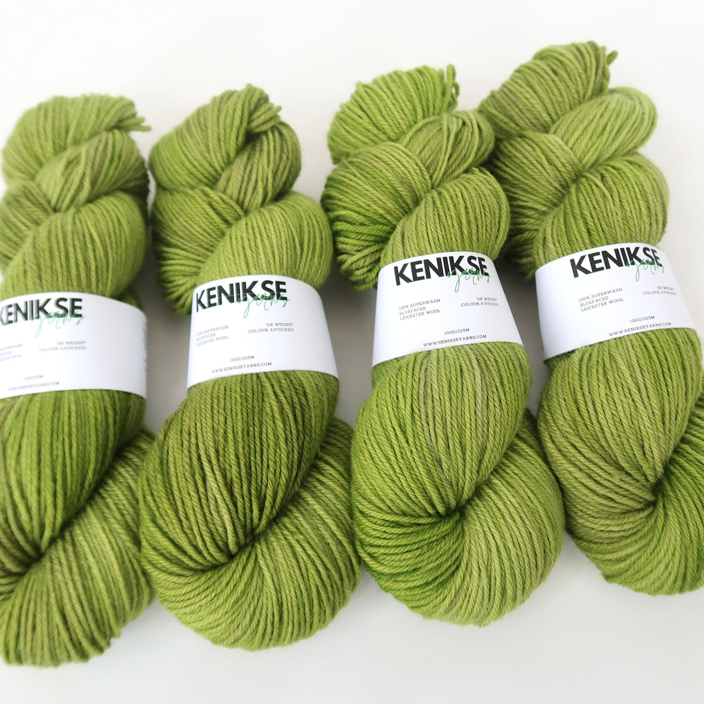 DK Superwash Bluefaced Leicester Wool Yarn 100g in colour Avocado