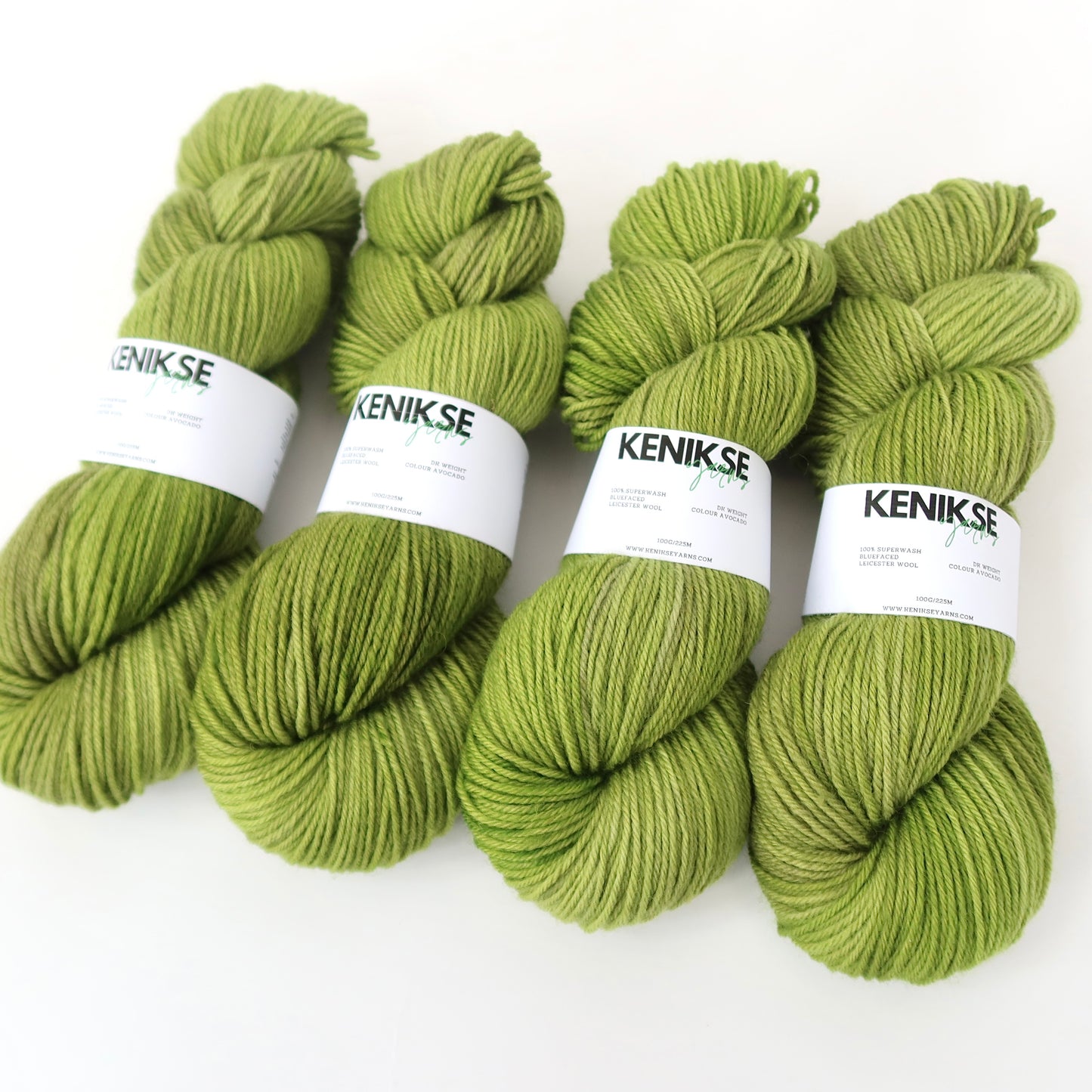 DK Superwash Bluefaced Leicester Wool Yarn 100g in colour Avocado