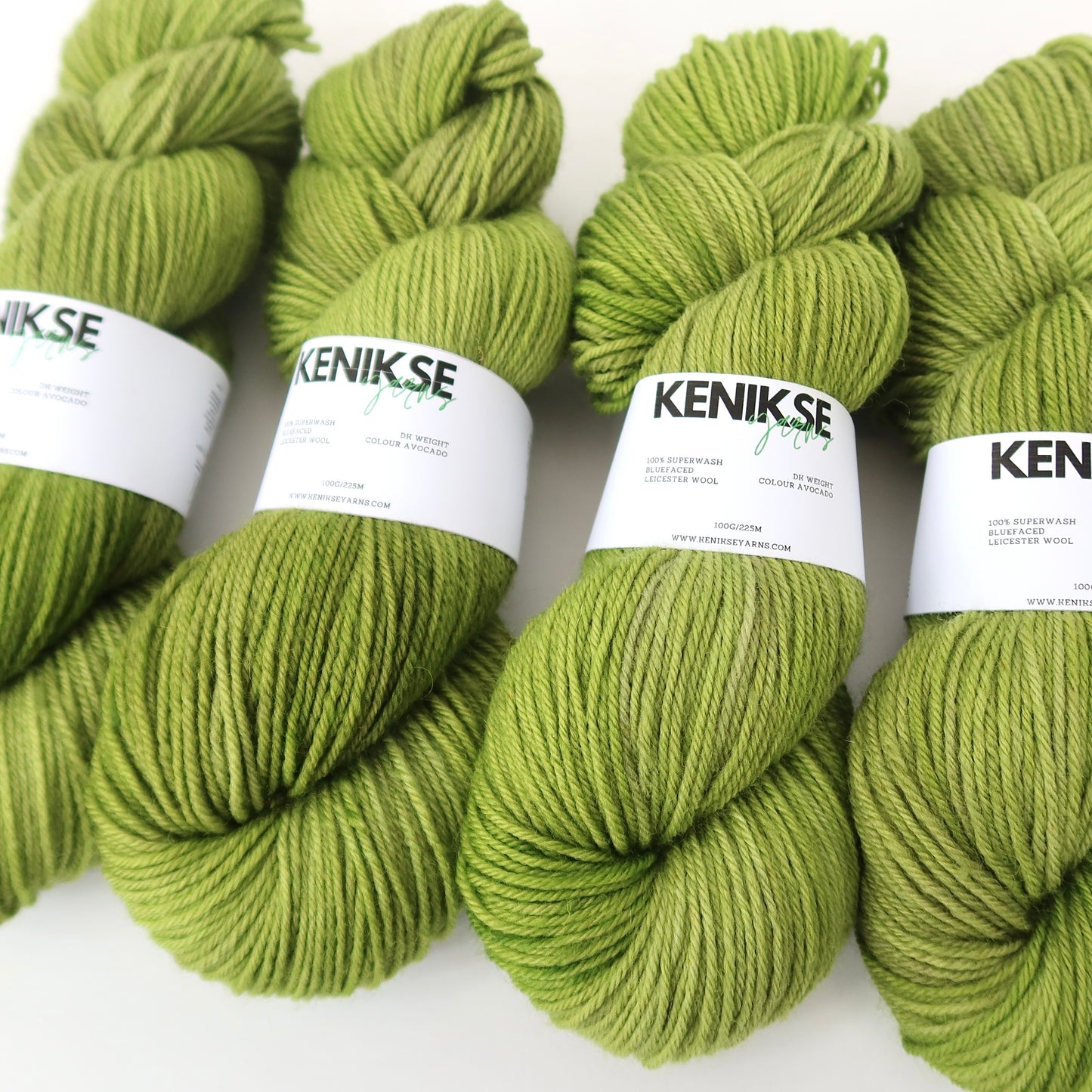 DK Superwash Bluefaced Leicester Wool Yarn 100g in colour Avocado