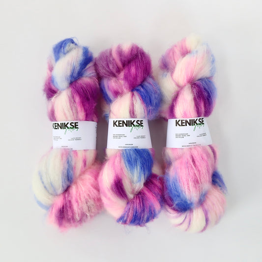 Lace Superwash Merino Wool and Nylon Yarn 100g in colour Tremble