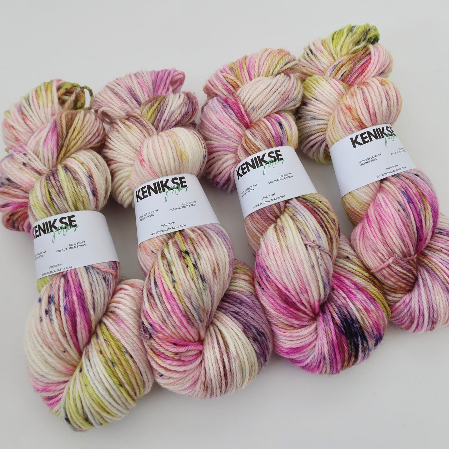 DK Superwash Merino Wool Yarn 100g in colour Wild Berry