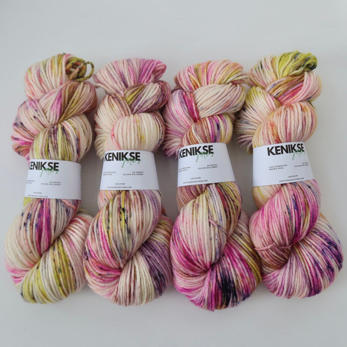 DK Superwash Merino Wool Yarn 100g in colour Wild Berry