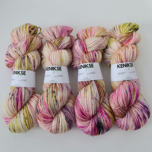 DK Superwash Merino Wool Yarn 100g in colour Wild Berry