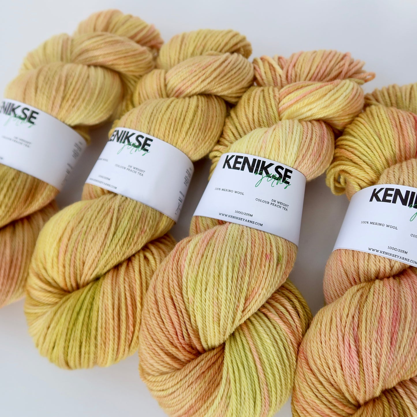 DK Merino Wool Yarn 100g in colour Peach Tea