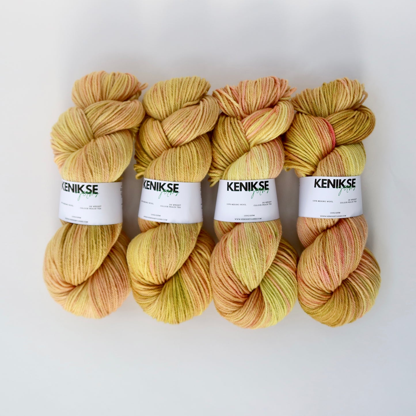 DK Merino Wool Yarn 100g in colour Peach Tea