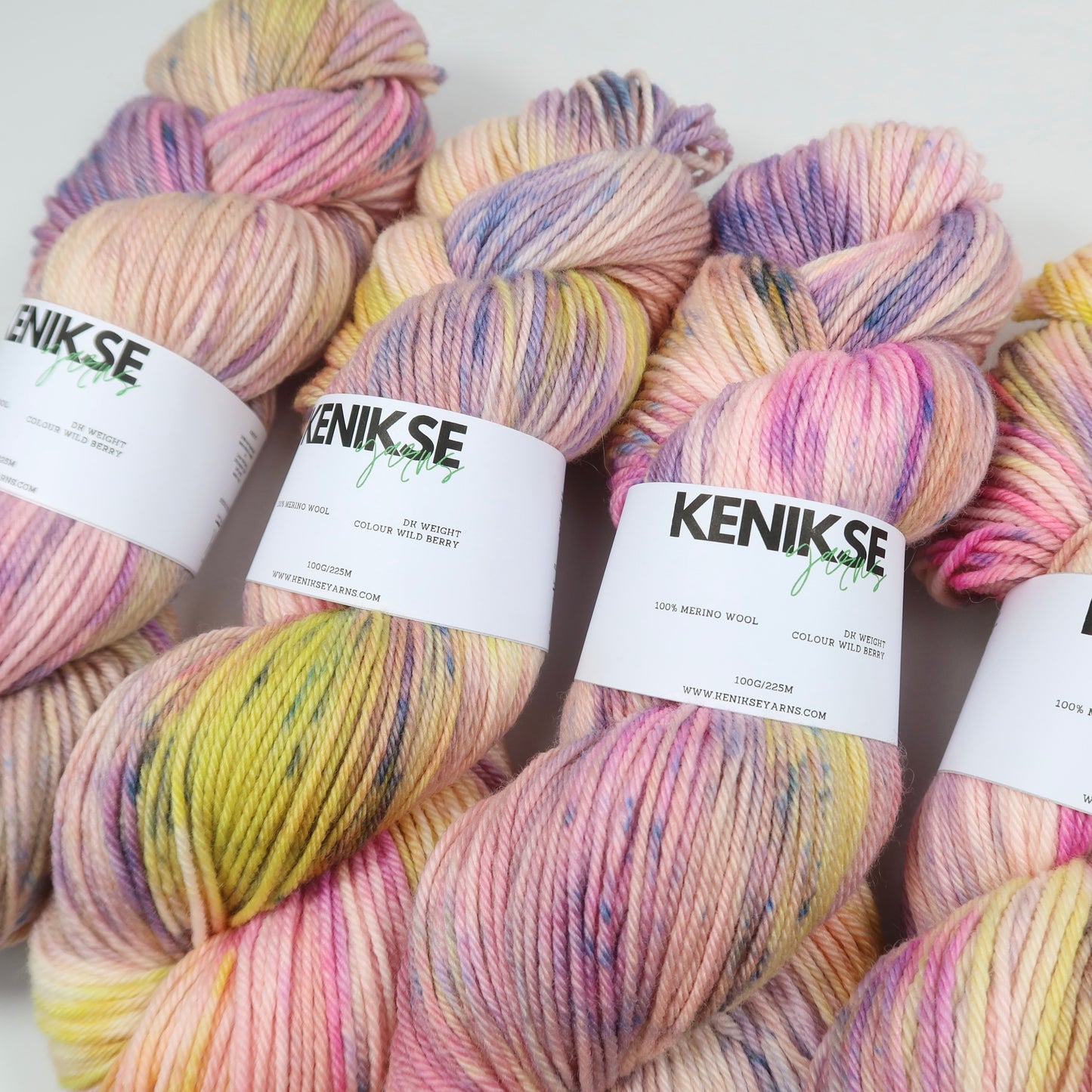 DK Merino Wool Yarn 100g in colour Wild Berry