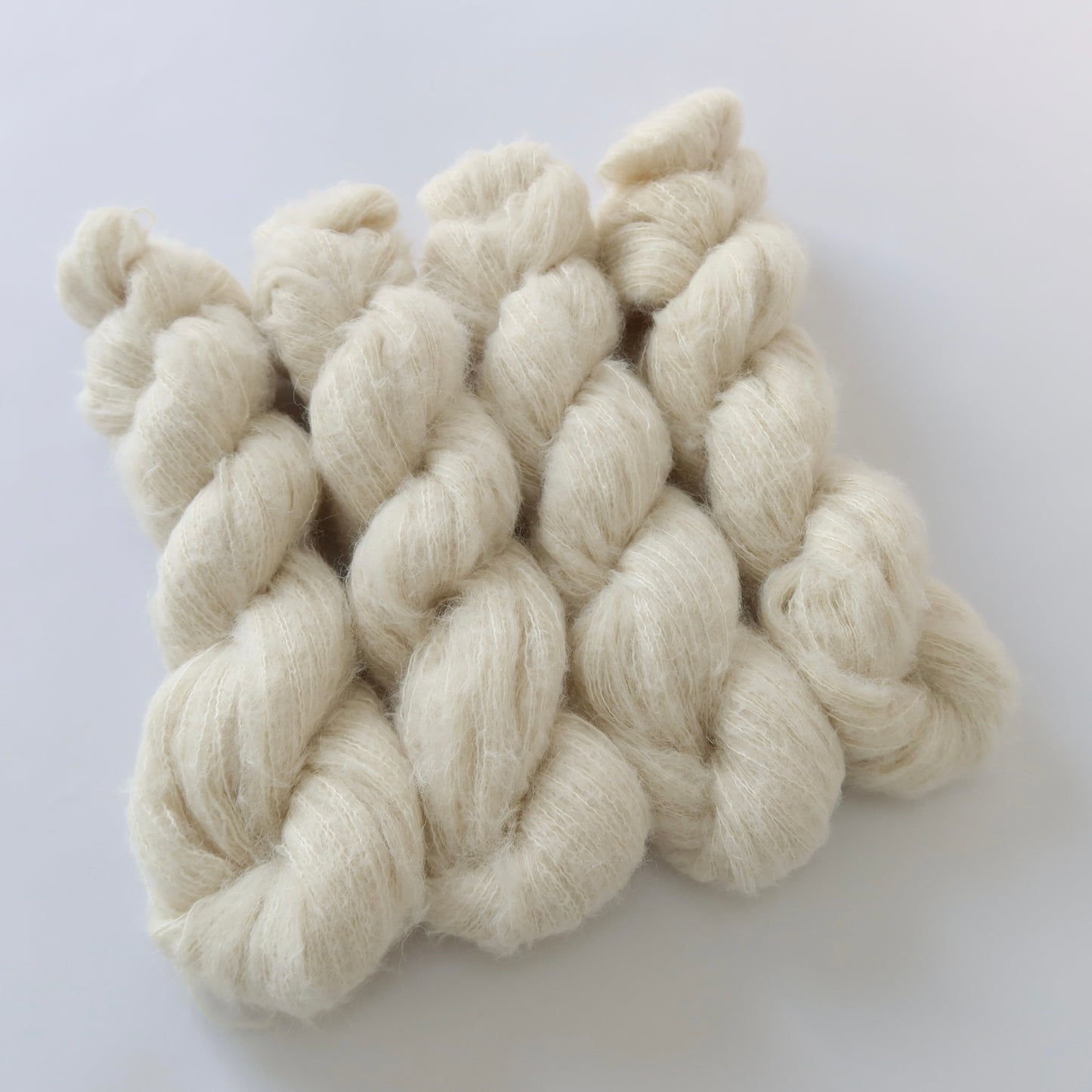Lace Baby Suri Alpaca and Silk Yarn 100g undyed