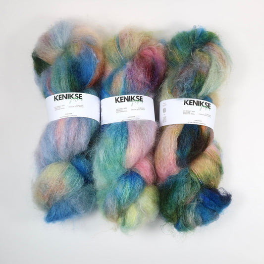 DK Kid Fluff Mohair and Peruvian Highland Wool Yarn 100g in colour Salt Water