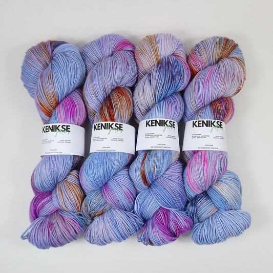 4-ply Superwash Bluefaced Leicester Wool and Nylon Yarn 100g in colour Oxford