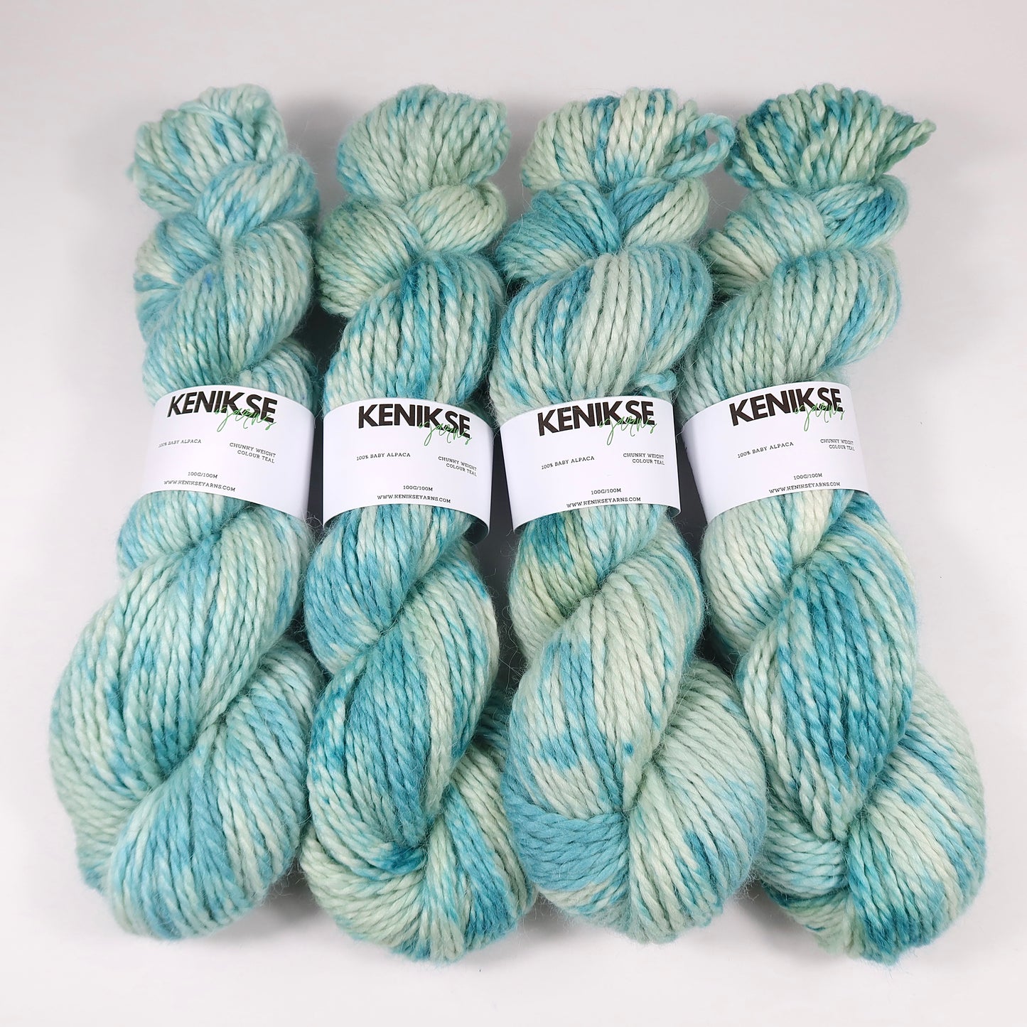 Chunky Baby Alpaca yarn 100g in colour Teal