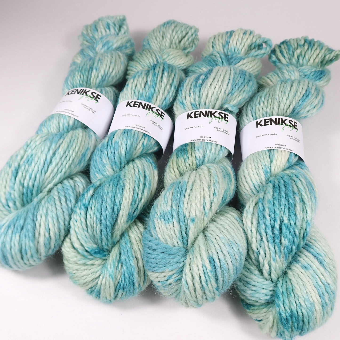 Chunky Baby Alpaca yarn 100g in colour Teal