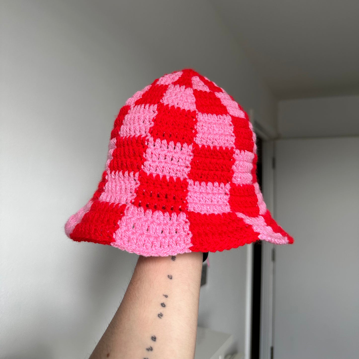 Crochet Checkered Bucket Hat Pattern