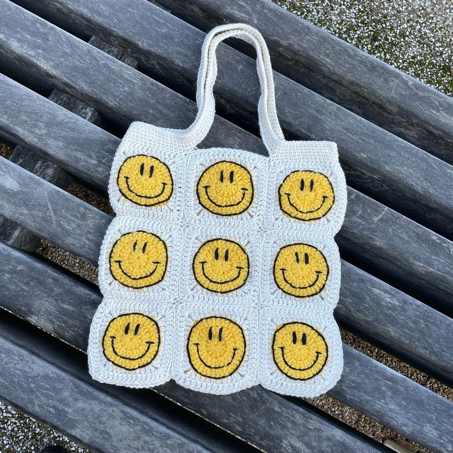 Crochet Smiley Tote Bag Pattern